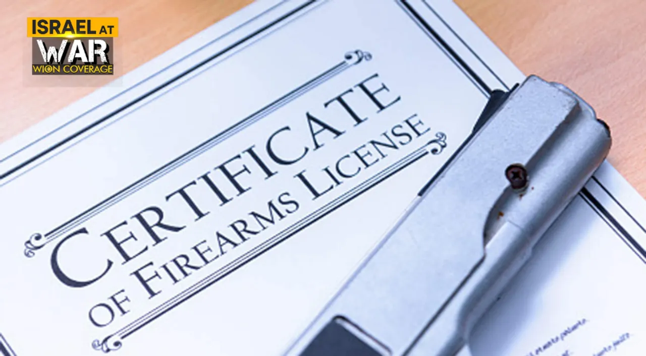  Image shows an application form for obtaining gun license (Representative image) Photograph:(Agencies) 