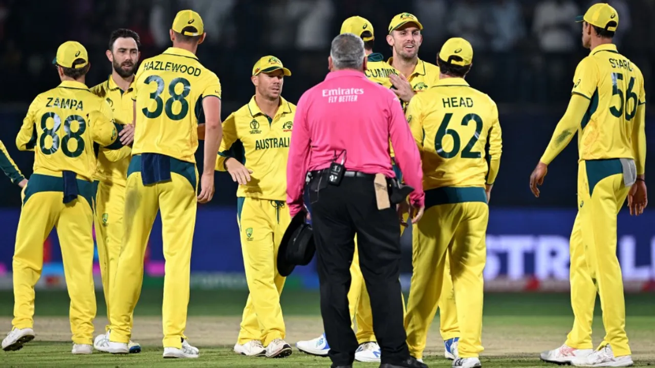  World Cup: Australia vs New Zealand  Photograph:(AFP) 