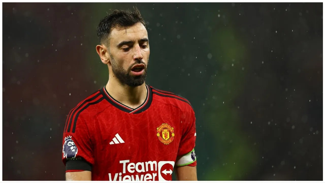 Manchester United's Bruno Fernandes  Photograph:(Reuters) 