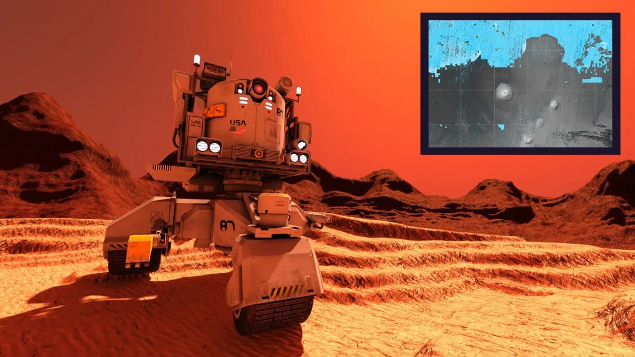  The Subsurface Water Ice Mapping (SWIM), a NASA-funded project, has released its fourth and the more recent map of the prospective locations of subsurface water ice on Mars. This, as per NASA officials, will help mission planners decide where exactly to send the first humans to Mars. Photograph:(Others) 