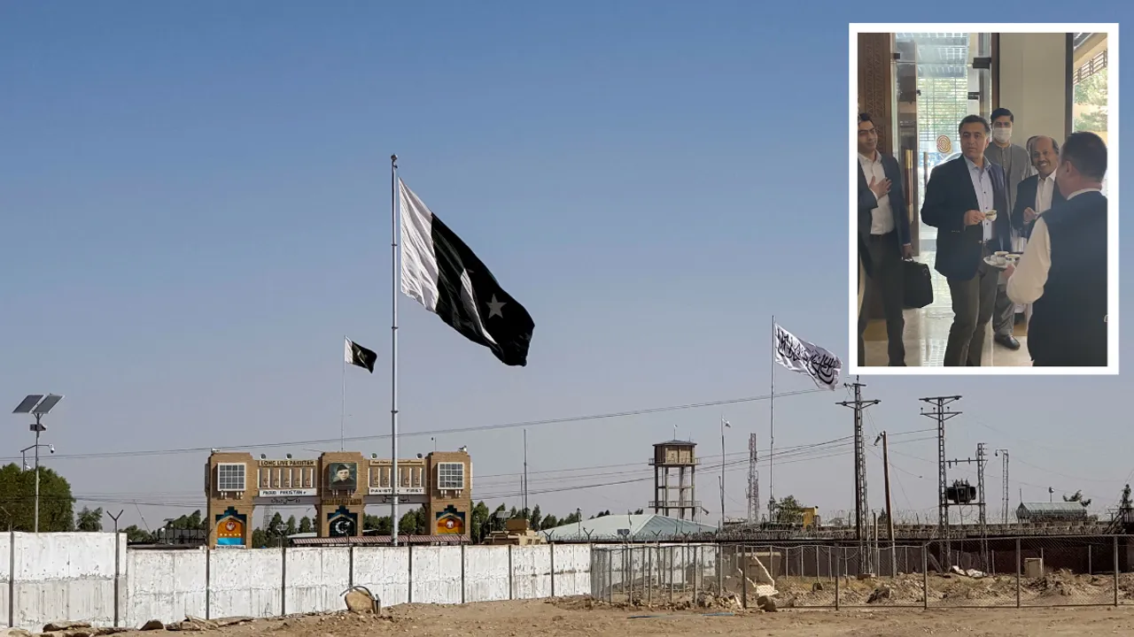  A Reuters image showing the view of Chaman border crossing between Pakistan and Afghanistan Photograph:(Agencies) 