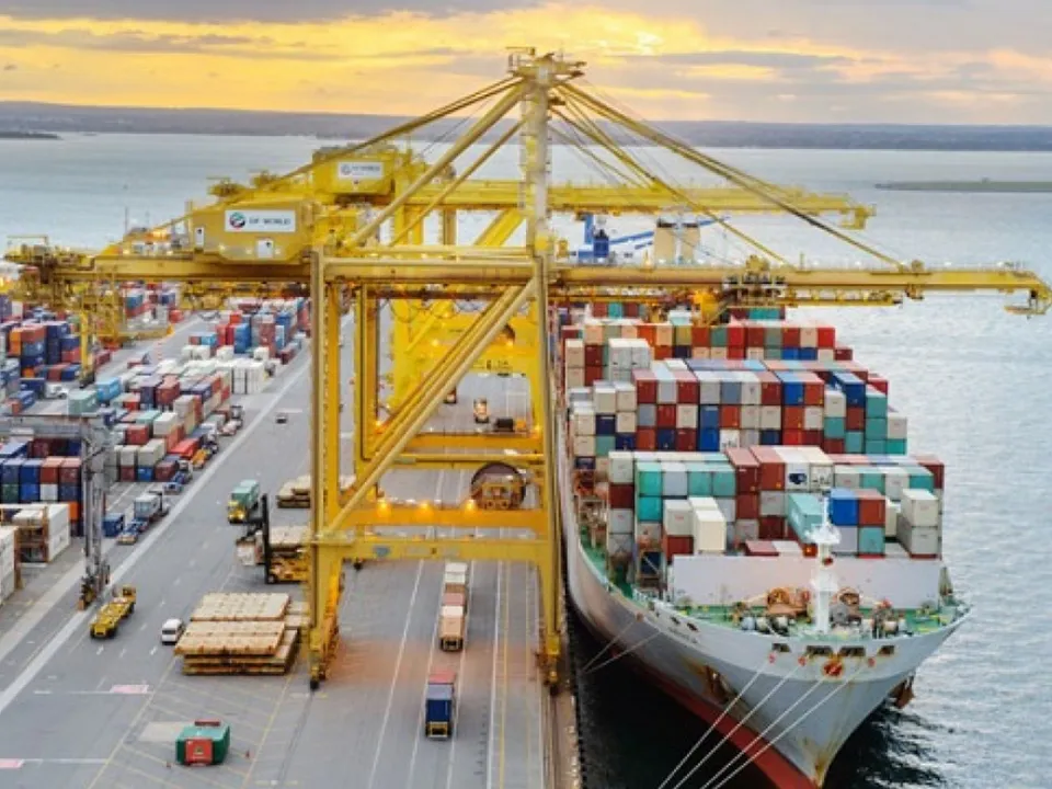  DP World Australia docks  Photograph:(X) 