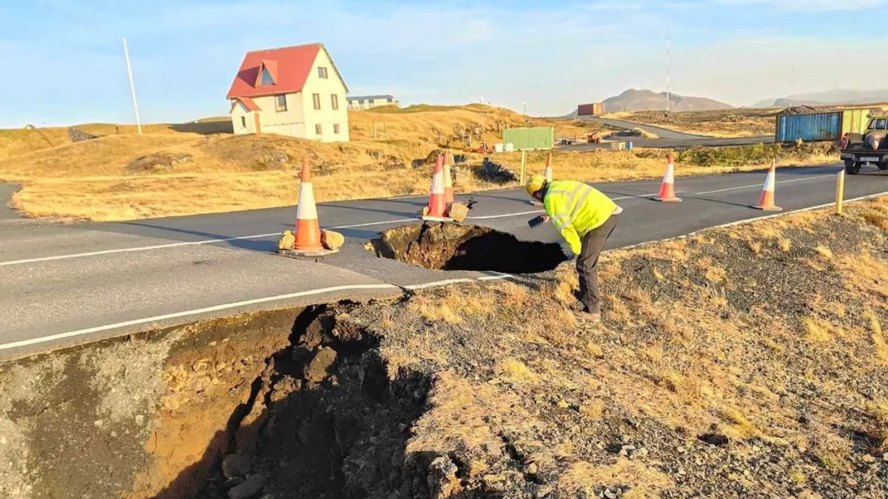  Sinkhole discovered under Iceland town sparks fears of massive volcanic eruption  Photograph:(Reuters) 
