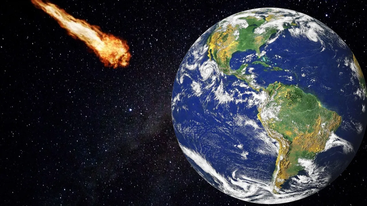  Representational image of comet coming near the Earth. Photograph:(Others) 