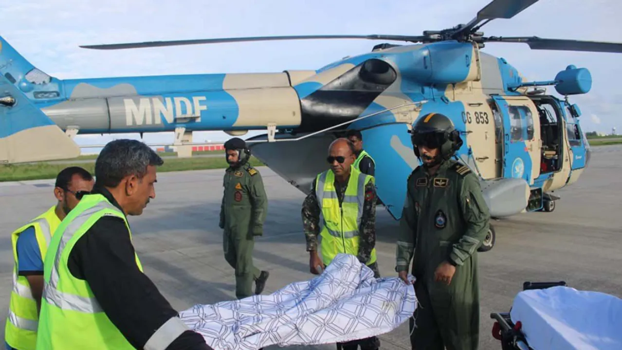  Maldives National Defence force(MNDF), Indian Coast Guard personnel on deputation  Photograph:(WION Web Team) 