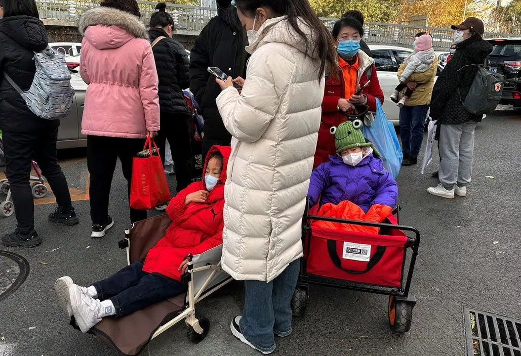  Children's hospital in Beijing Photograph:(Reuters) 