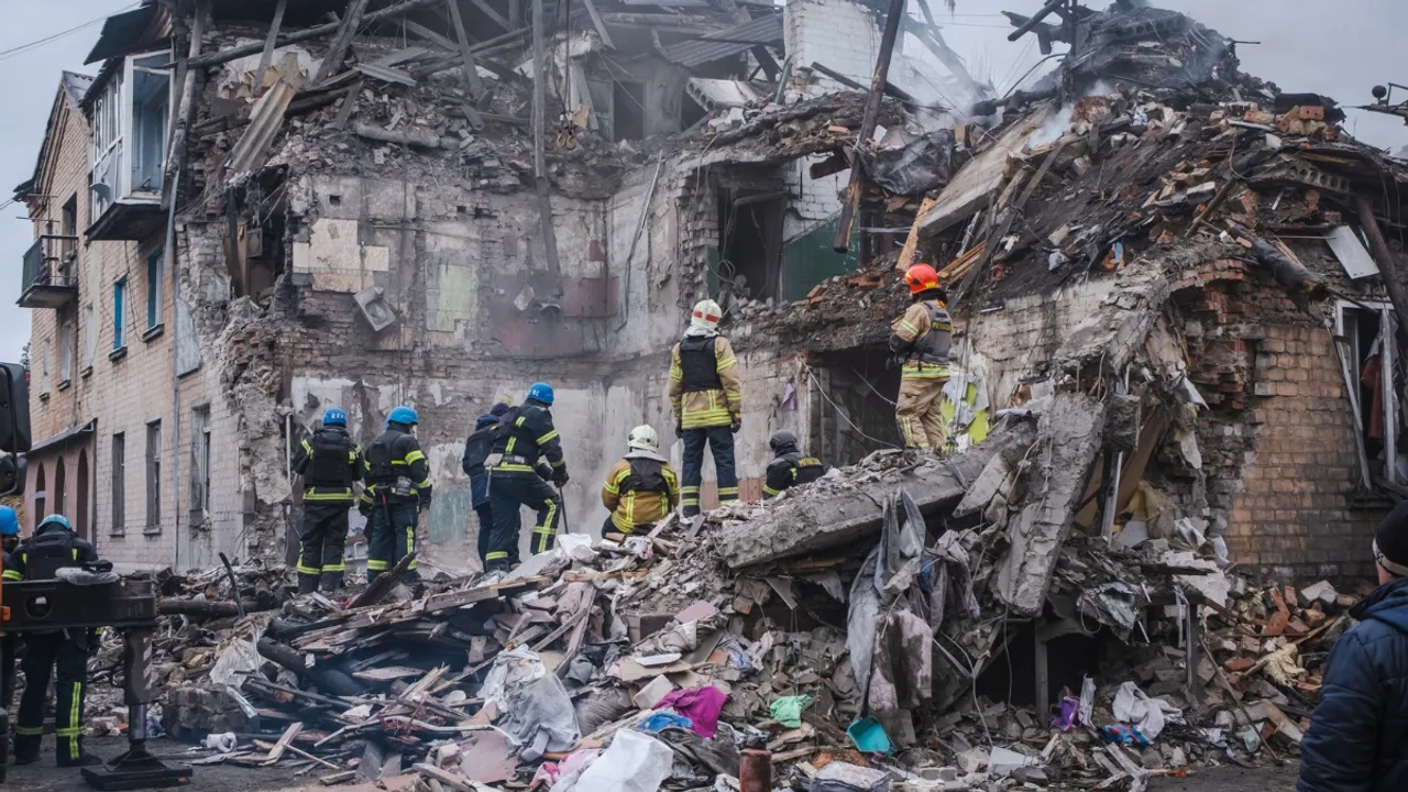  Russian missile strike Photograph:(Reuters) 
