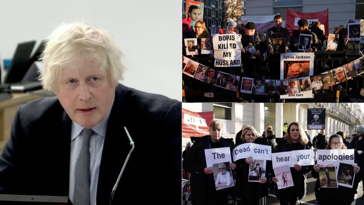  Dismissing Boris Johnson's apologies, Aamer Anwar, the solicitor representing some of the bereaved COVID families, said that Boris Johnson oversaw "a deadly culture of impunity, incompetence". He also alleged that the former PM treated people like "toxic waste". Photograph:(Agencies) 