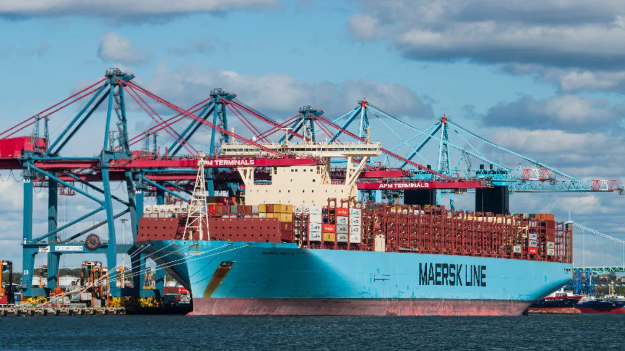  Danish shipping giant Maersk's container ship. Photograph:(Others) 