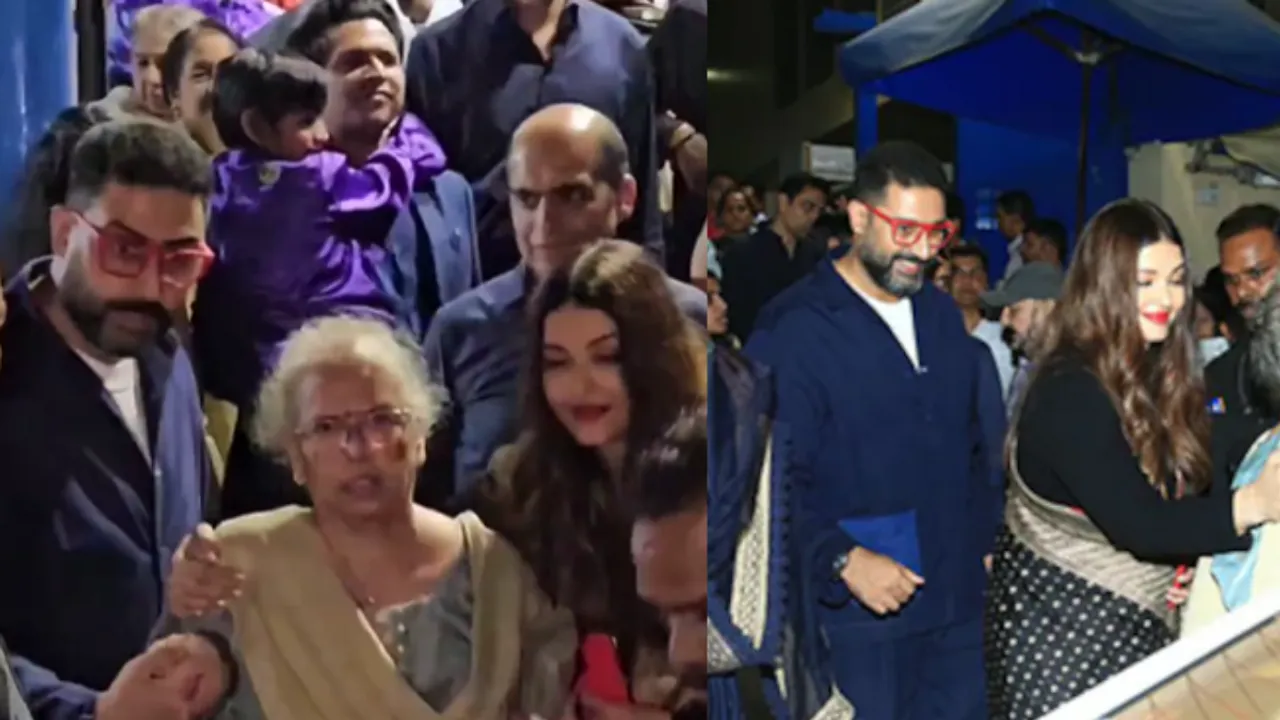  Aishwarya Rai and Abhishek Bachchan at an event in Mumbai Photograph:(X) 