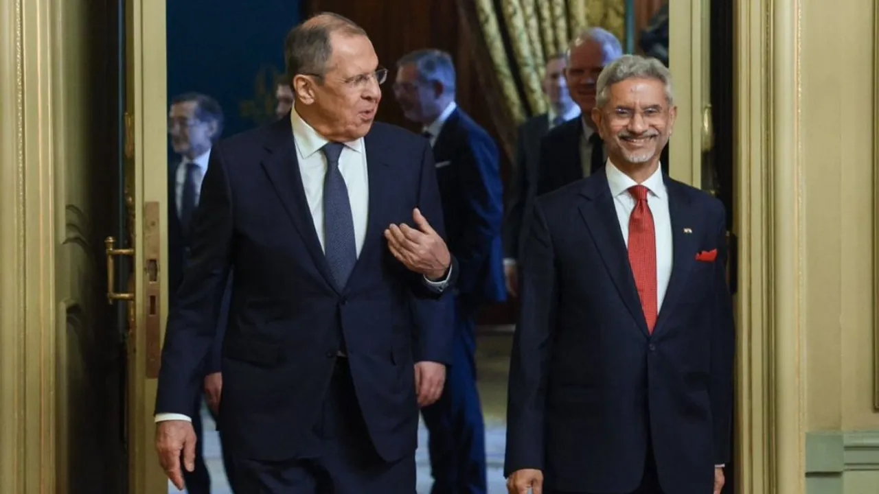  Indian Foreign Minister Subrahmanyam Jaishankar and his Russian counterpart Sergey Lavrov  Photograph:(X) 