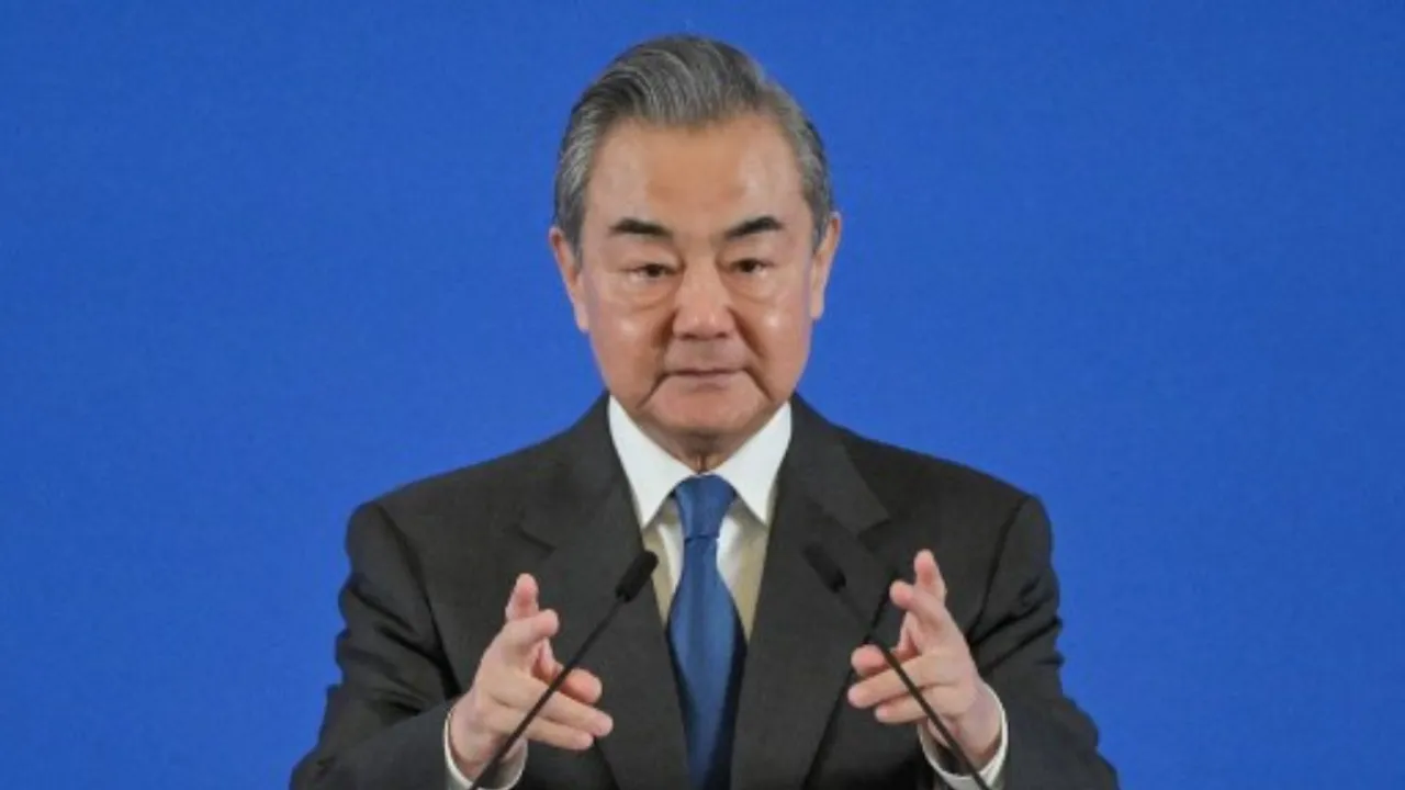  Wang Yi Photograph:(AFP) 