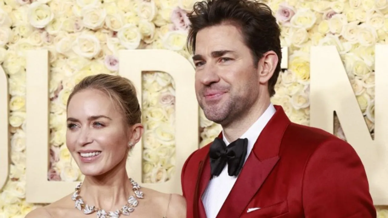  Emily Blunt and John Krasinski Photograph:(AFP) 