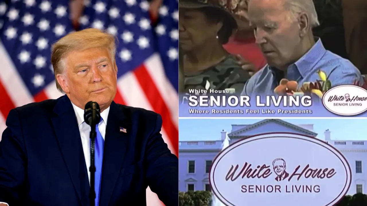  Trump campaign released a video to mock Joe Biden's age as sitting president Photograph:(Agencies) 