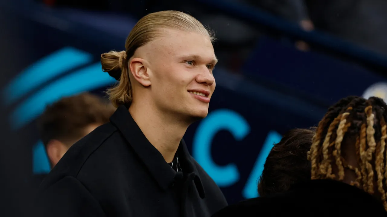  Manchester City forward Erling Haaland  Photograph:(Reuters) 