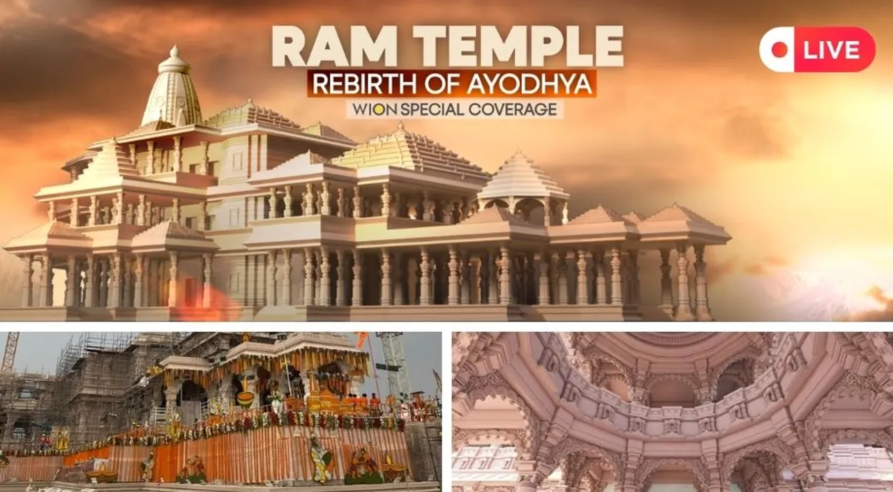  The grand Ram Mandir consecration ceremony will take place on Jan 22.  Photograph:(Others) 