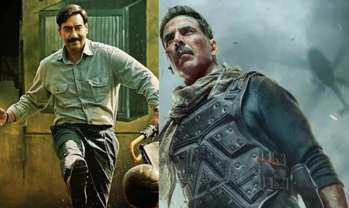  Poster of Ajay Devgn's Maidaan and Akshay Kumar's Bade Miyan Chote Miyan Photograph:(X) 