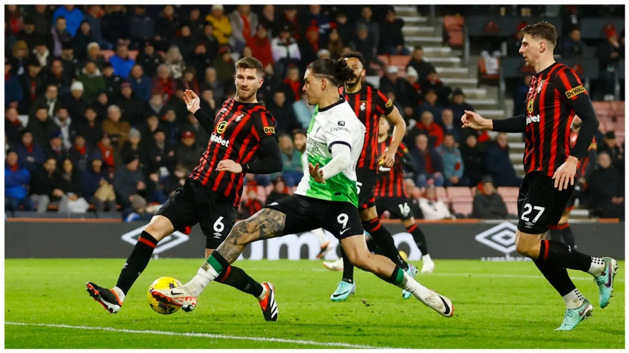  Premier League: Liverpool thrash Bournemouth 4-0 to go five points clear Photograph:(Reuters) 