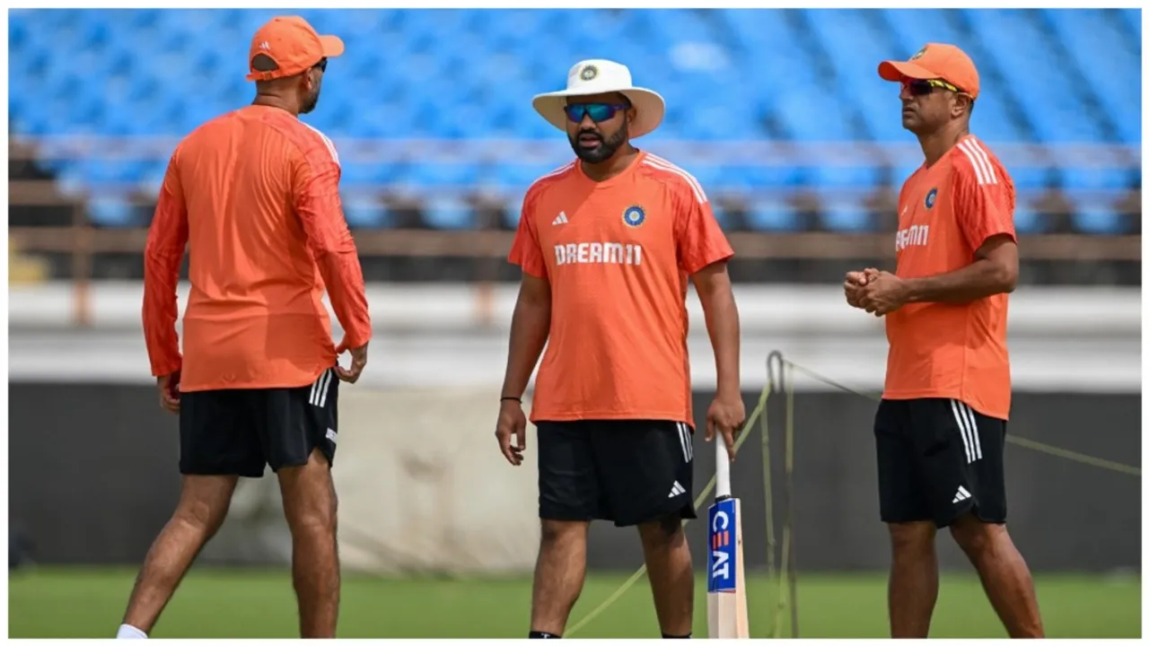  T20 World Cup 2024: Tried to convince Rahul Dravid to stay on as coach, says Rohit Sharma ahead of Ireland tie Photograph:(PTI) 