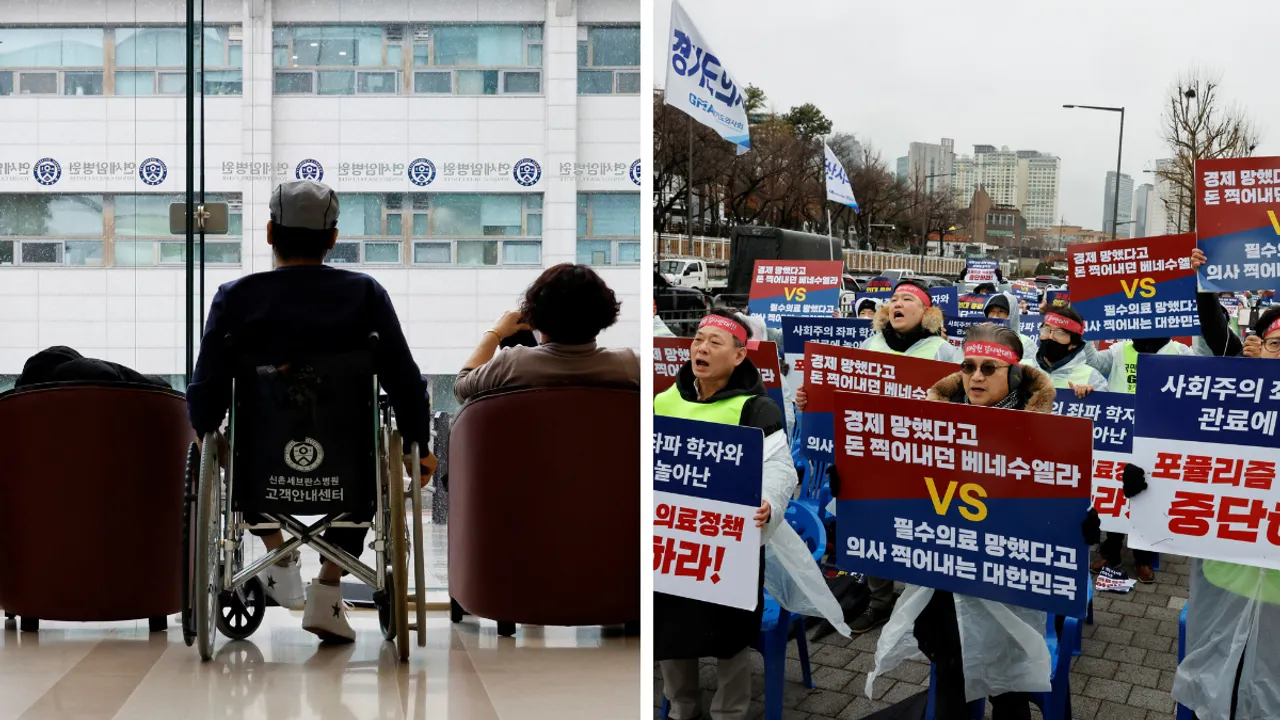  South Korea doctors' strike Photograph:(Reuters) 