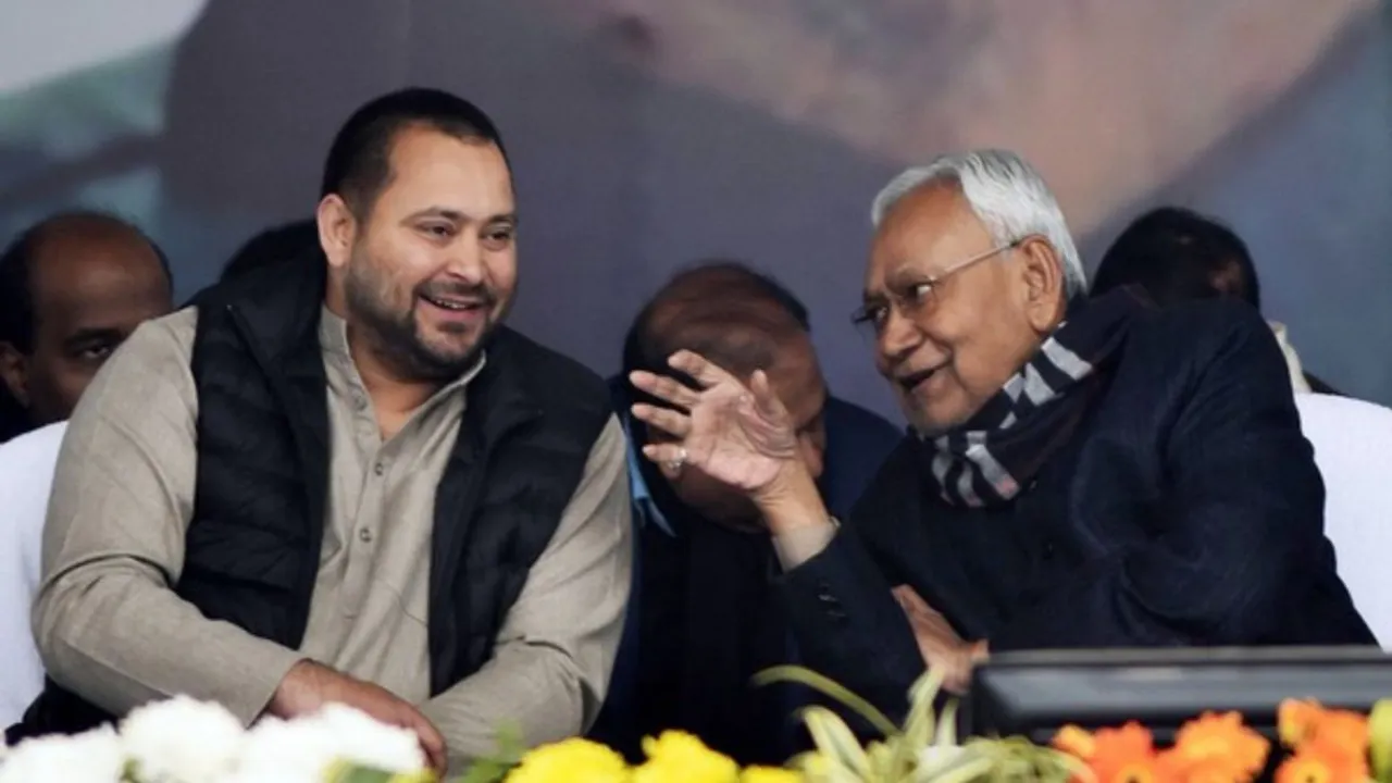  India: Tejashwi Yadav mocks Bihar CM Nitish Kumar with Bollywood song Photograph:(ANI) 