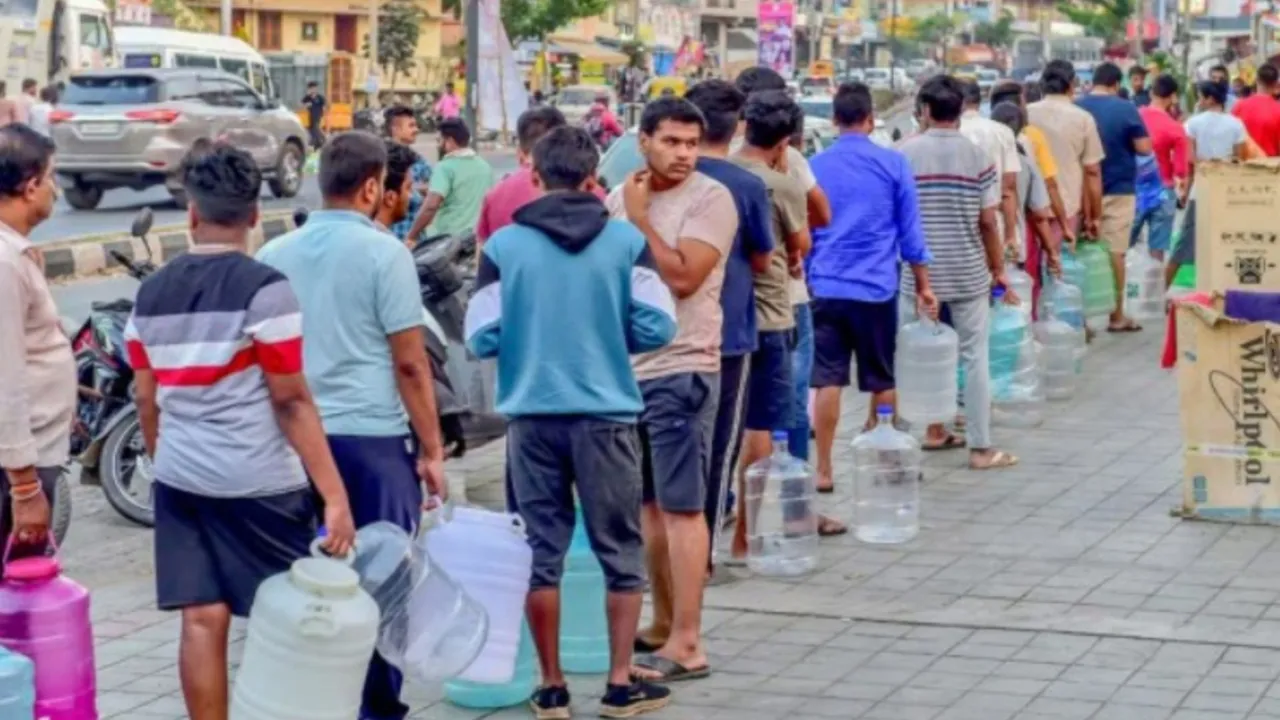  Bengaluru water crisis is at its peak Photograph:(X) 