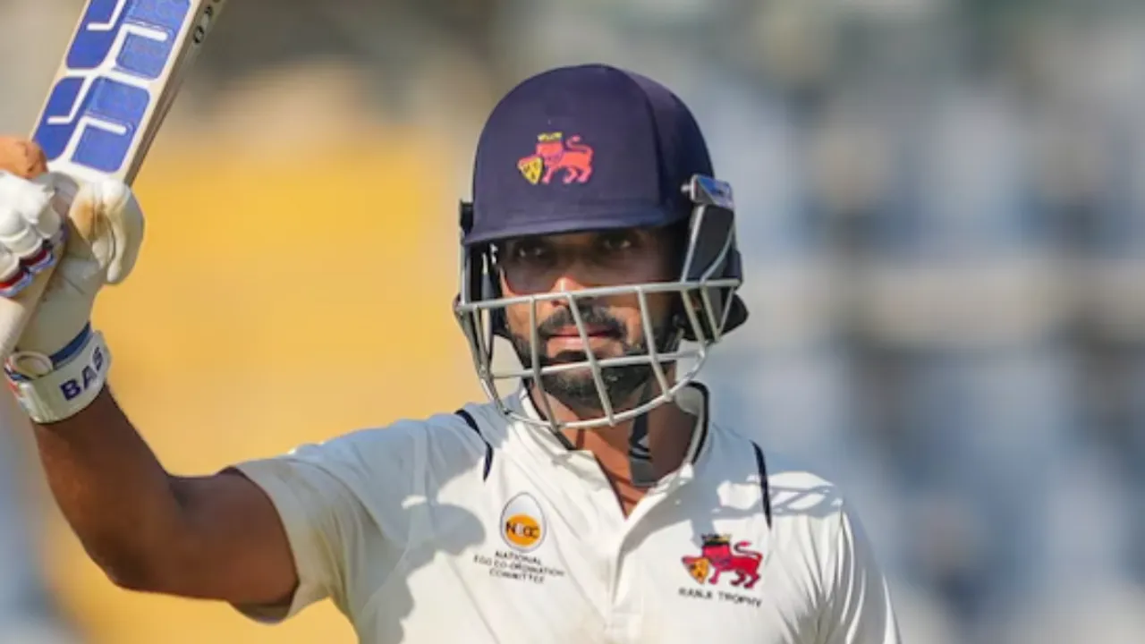  Ranji Trophy Final: I am the happiest to lift trophy - Ajinkya Rahane expresses joy after Mumbai's 42nd title Photograph:(X) 