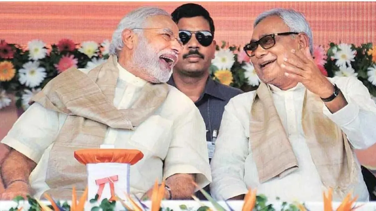  PM Modi and Bihar CM Nitish Kumar Photograph:(PTI) 
