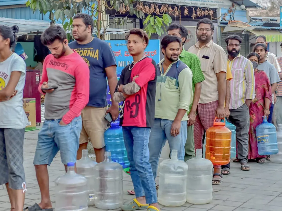  Bengaluru water crises Photograph:(X) 
