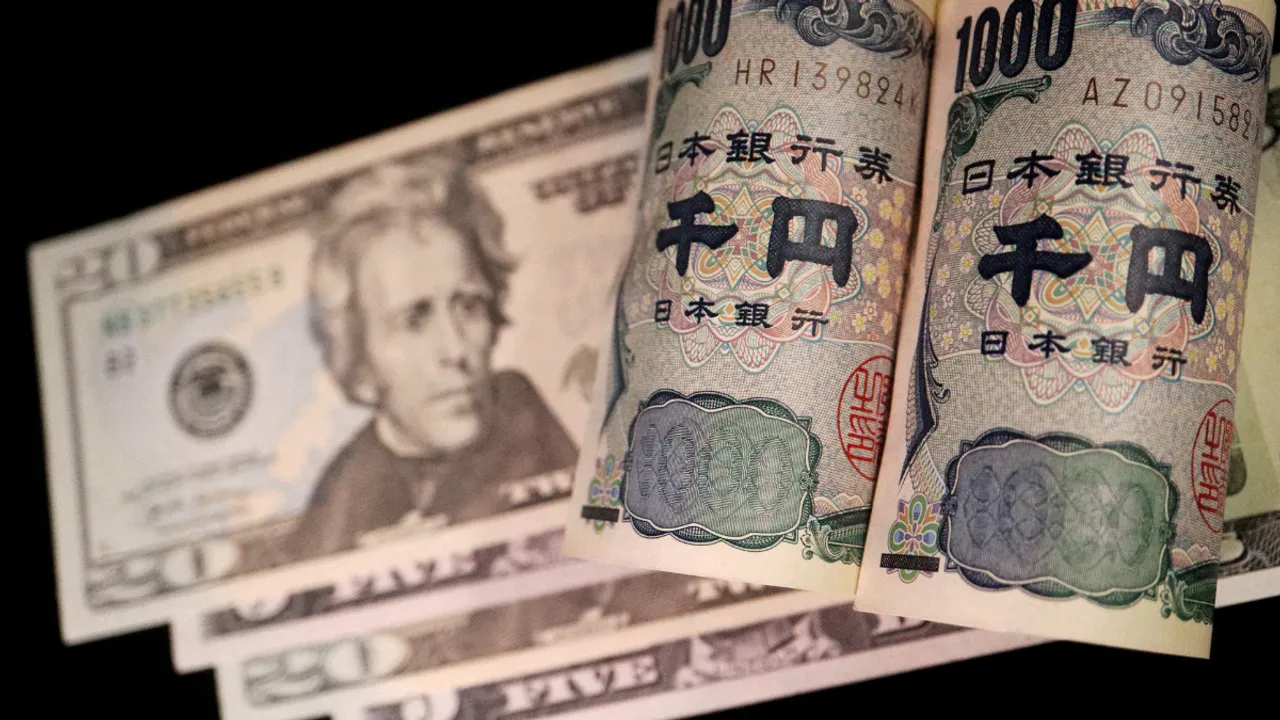   Banknotes of Japanese yen and U.S. dollar are seen in this illustration picture. Photograph:(Reuters) 