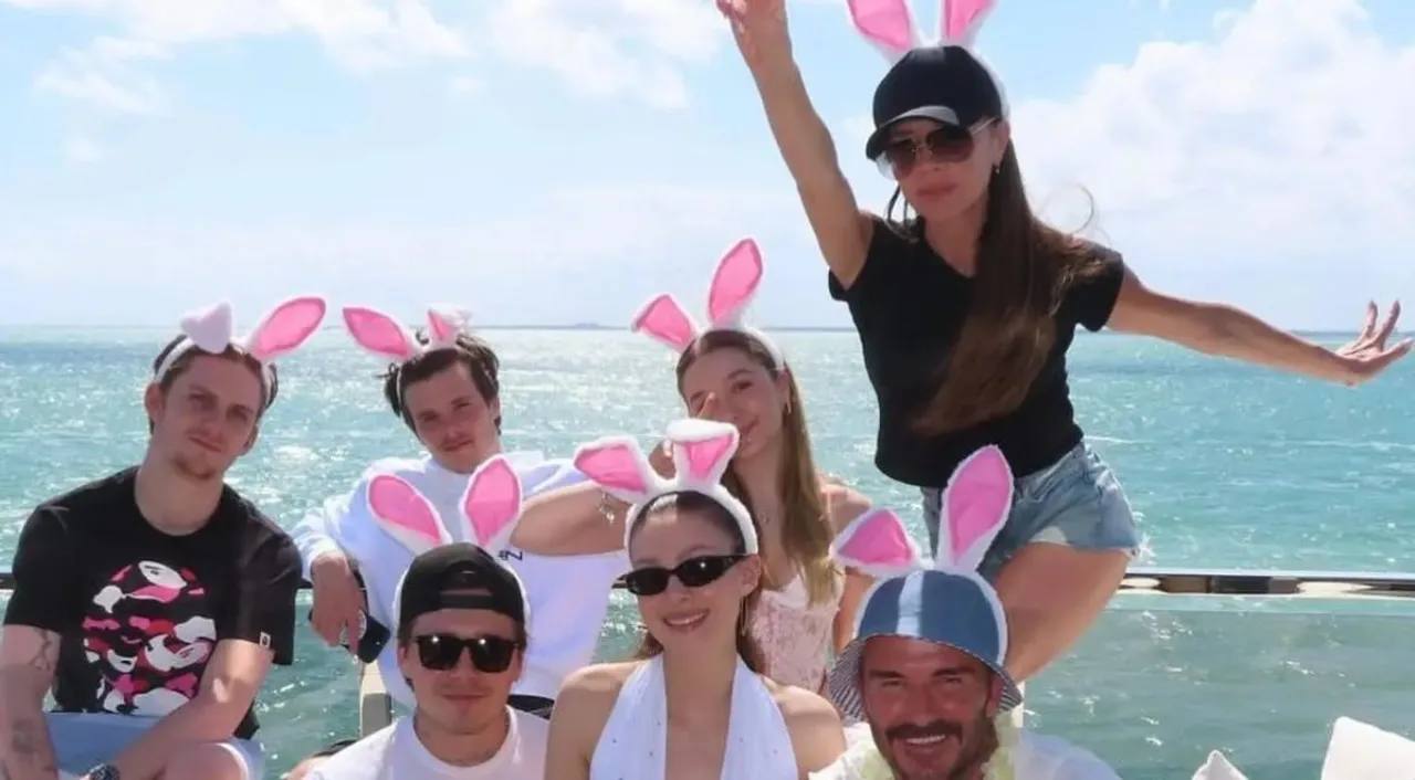  This is how the Beckhams celebrated Easter Photograph:(Instagram) 