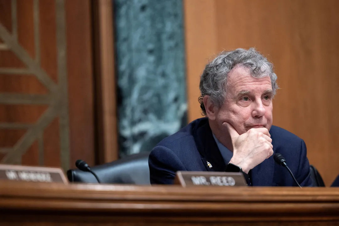  Senate Banking Committee Chair Senator Sherrod Brown Photograph:(Reuters) 
