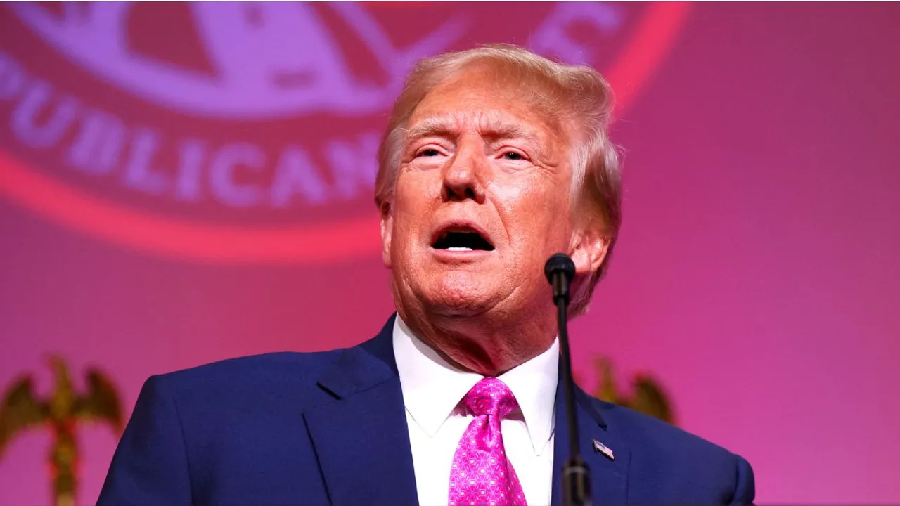  Former US President Donald Trump in Wisconsin rally Photograph:(Reuters) 