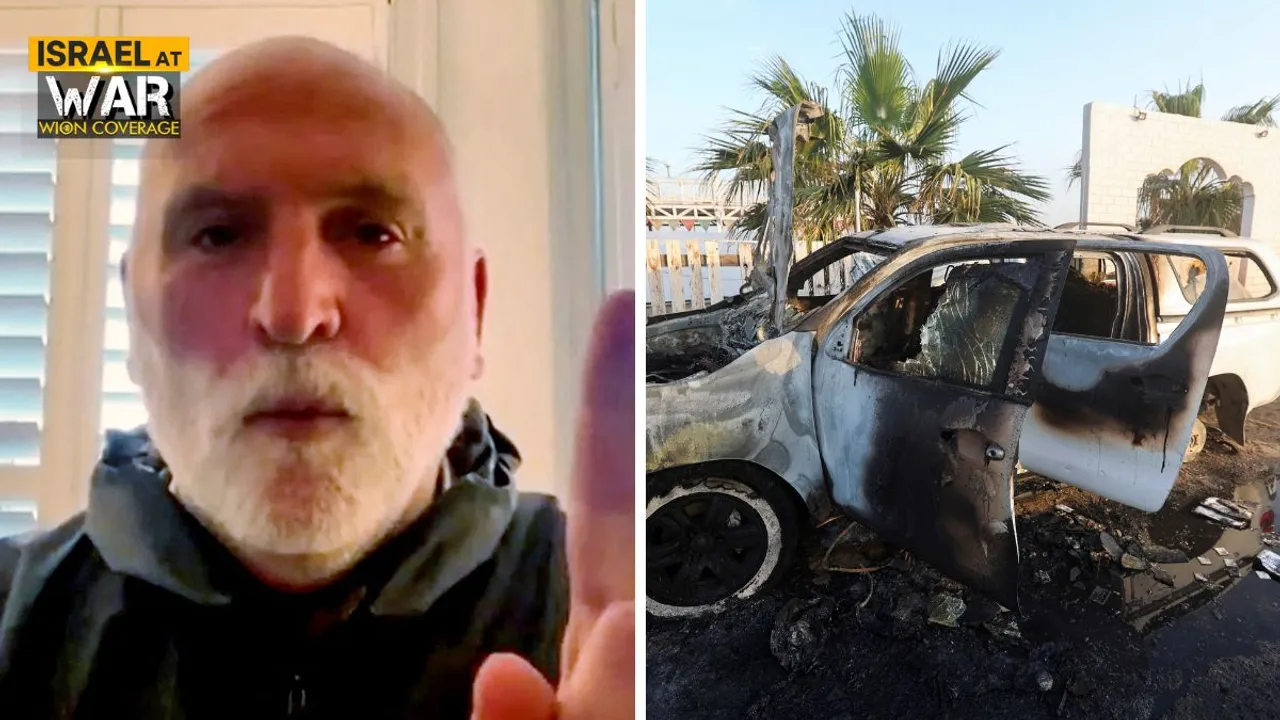 World Central Kitchen (WCK) founder Chef Jose Andres and a vehicle of the World Central Kitchen (WCK) which was targeted. Photograph:(Reuters) 