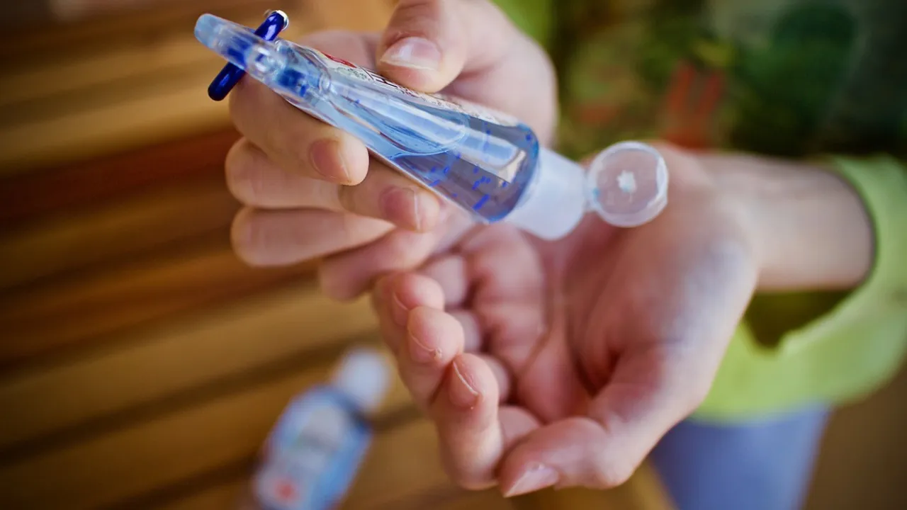  Representational image of hand sanitisers being used by people. Photograph:(Others) 