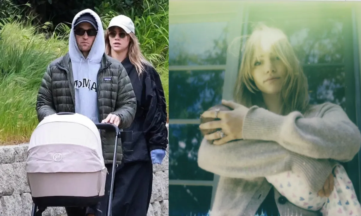  In the picture Robert Pattinson and Suki Waterhouse with their baby Photograph:(X) 