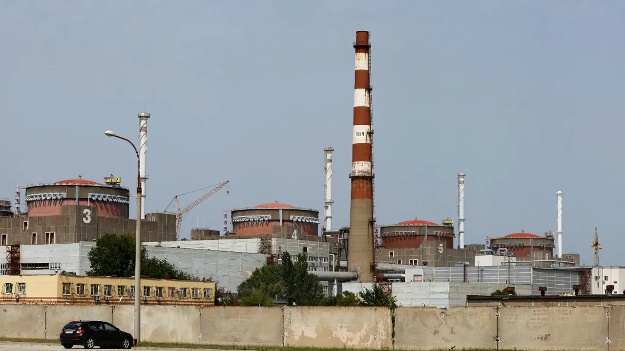  A view of the Russia-controlled Zaporizhzhia Nuclear Power Plant.  Photograph:(Reuters) 