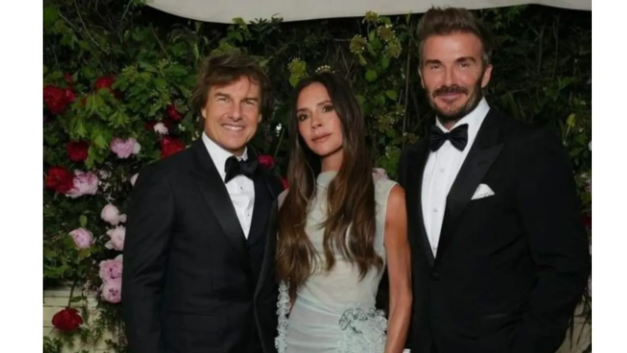  Tom Cruise at Victoria Beckham's 50th birthday bash Photograph:(X) 
