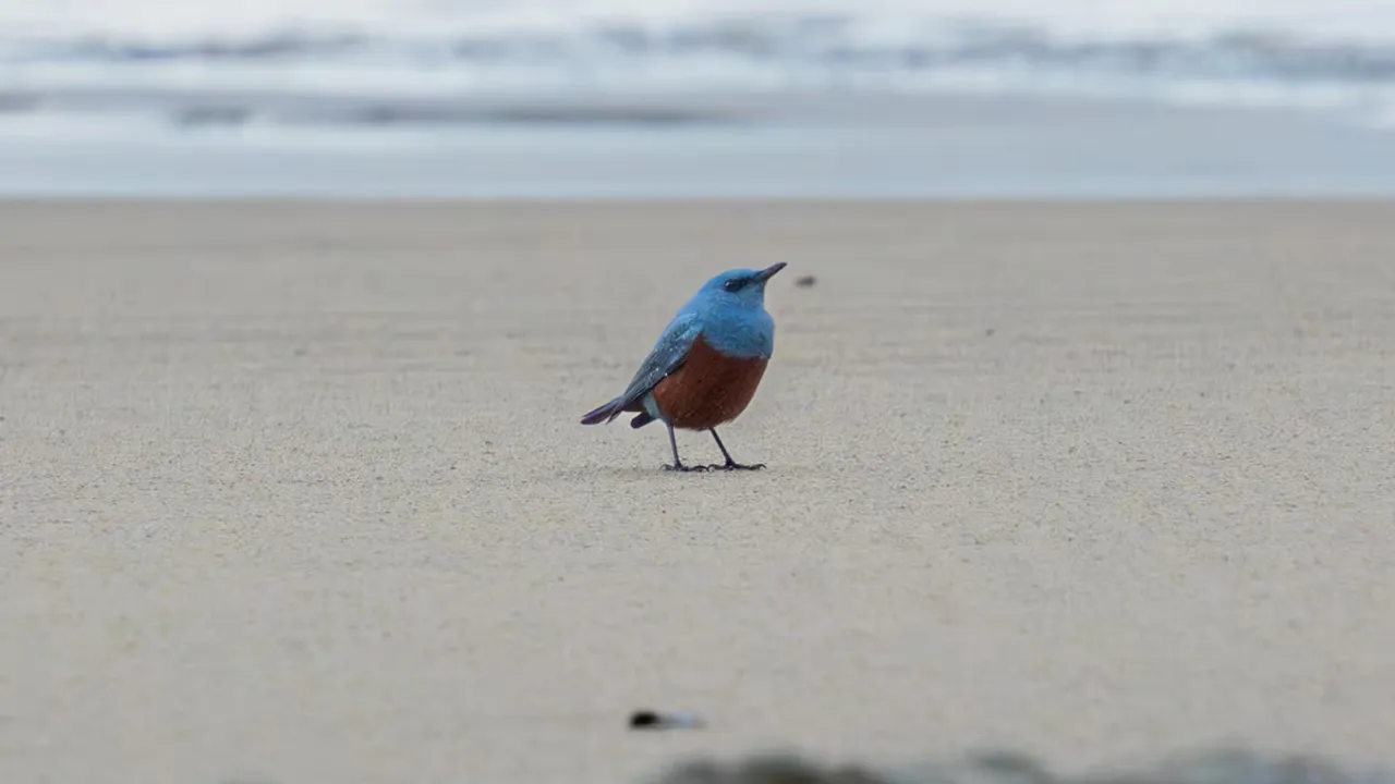  A blue rock-thrush in Oregon. Photograph by Michael Sanchez Photograph:(X) 