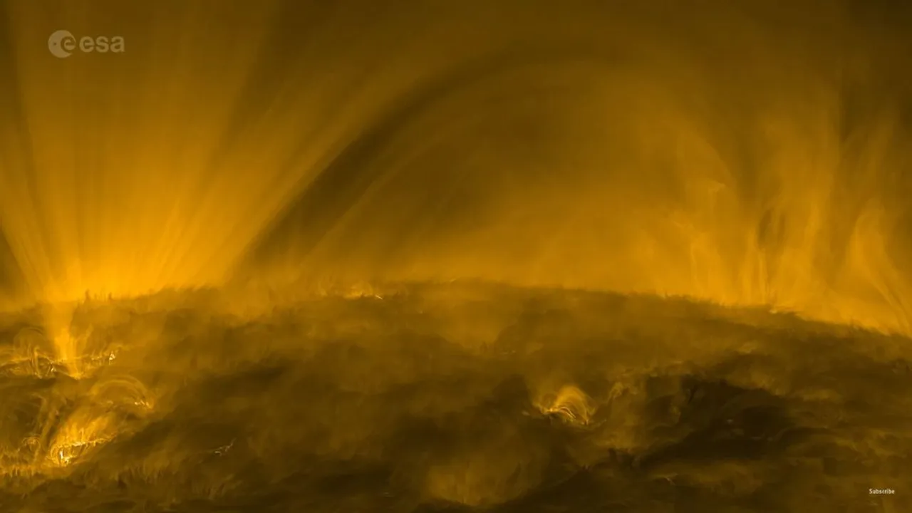  The video was captured by the Solar Orbiter's Extreme Ultraviolet Imager (EUI), and it offers an unprecedented close-up look at the dynamic activities on the Sun's surface.  Photograph:(Others) 