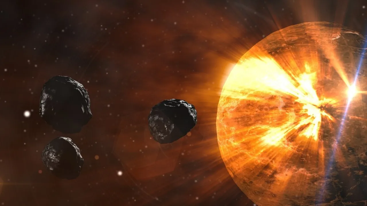  Representational image of an asteroid. Photograph:(Others) 