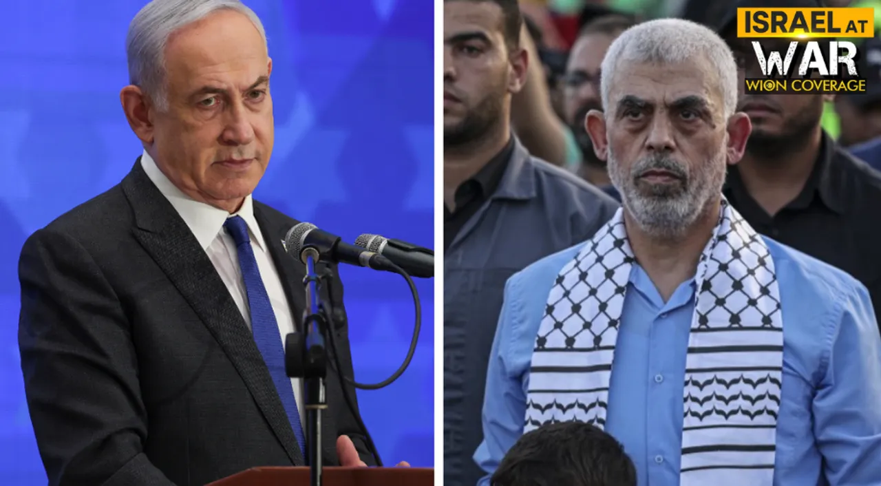  Israeli Prime Minister Benjamin Netanyahu and Hamas leader Yahya Sinwar Photograph:(Agencies) 
