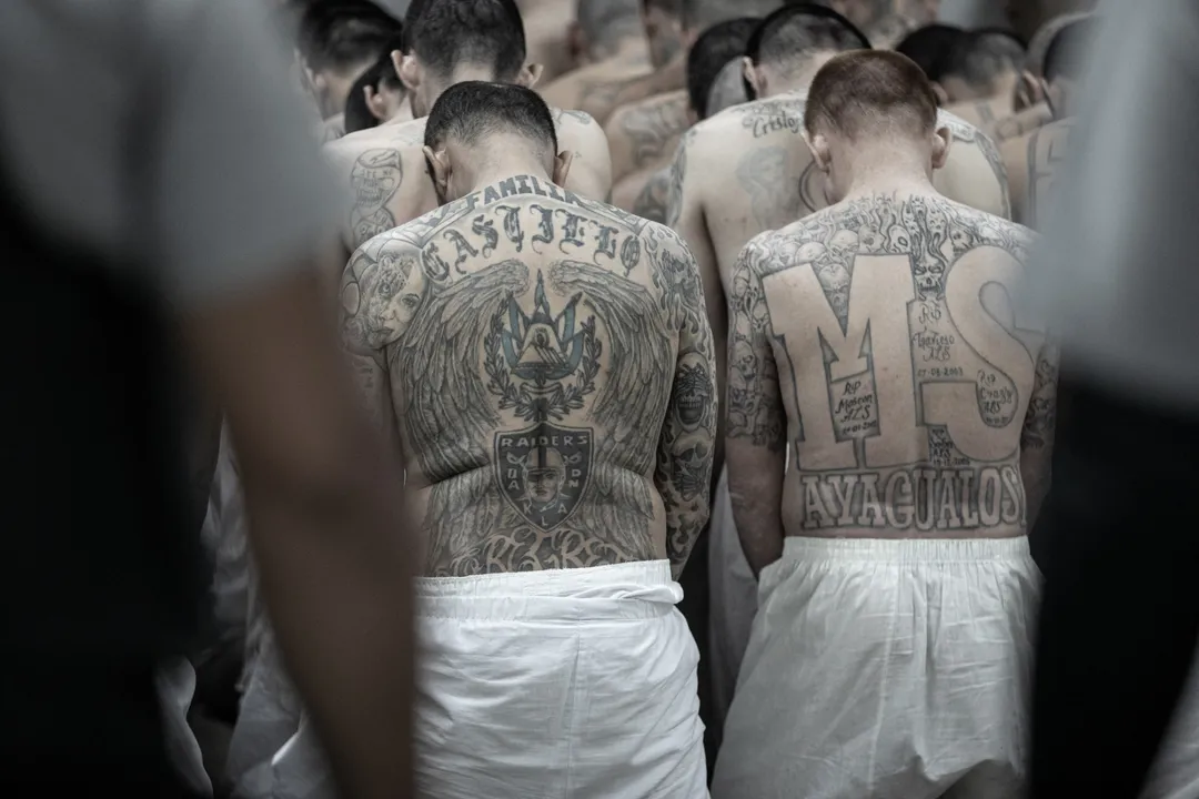  The vast facility in Tecoluca, known as the Cecot (Centre for the Confinement of Terrorism), can contain over 40,000 convicts, according to sources.  Photograph:(X) 