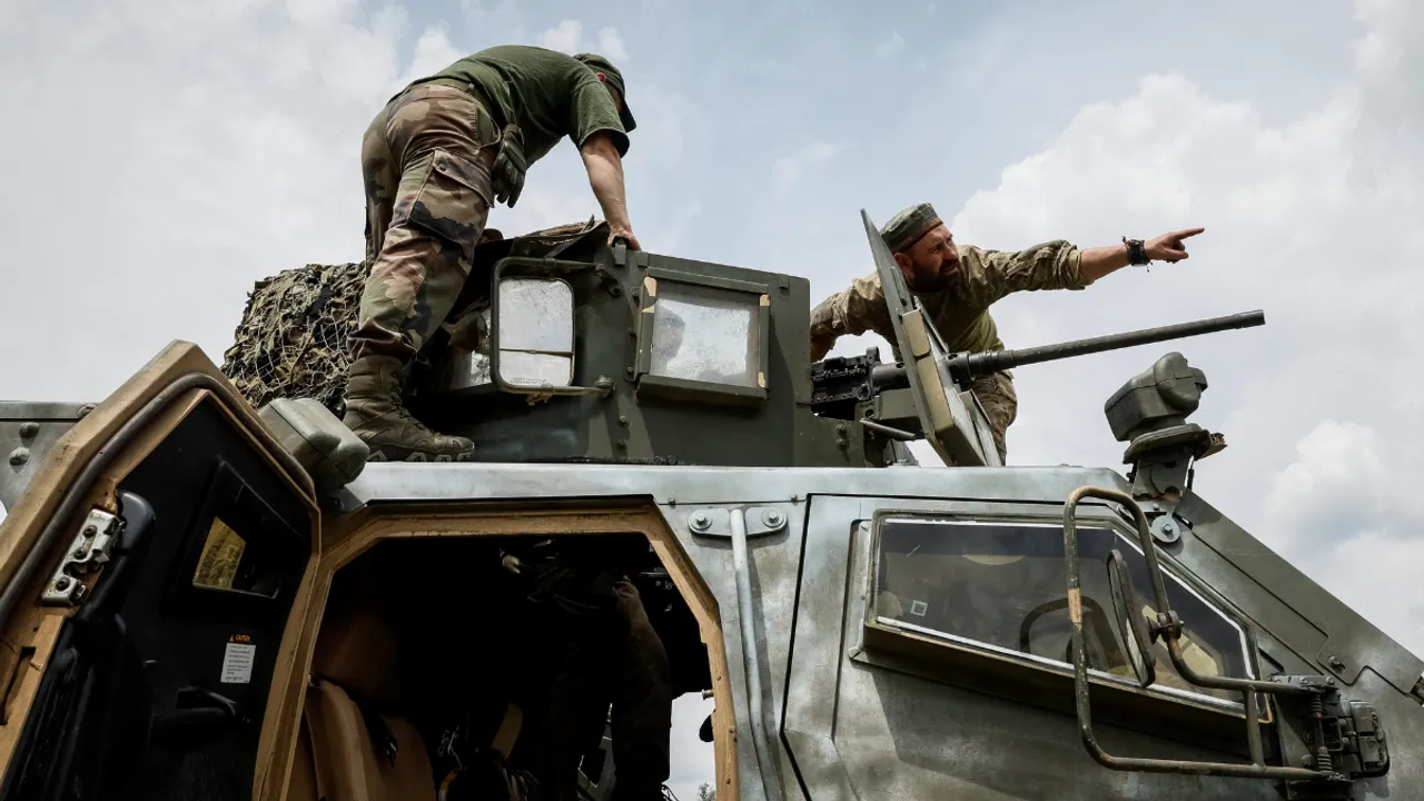  Ukrainian service members Photograph:(Reuters) 