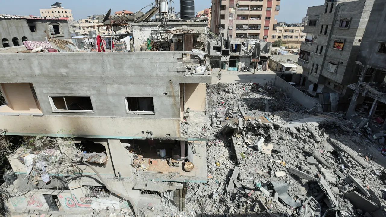  Gaza's Nuseirat refugee camp Photograph:(Reuters) 