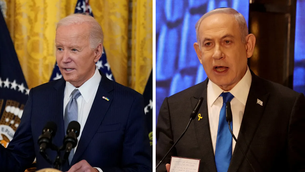  US President Joe Biden and Israeli Prime Minister Benjamin Netanyahu Photograph:(Reuters) 