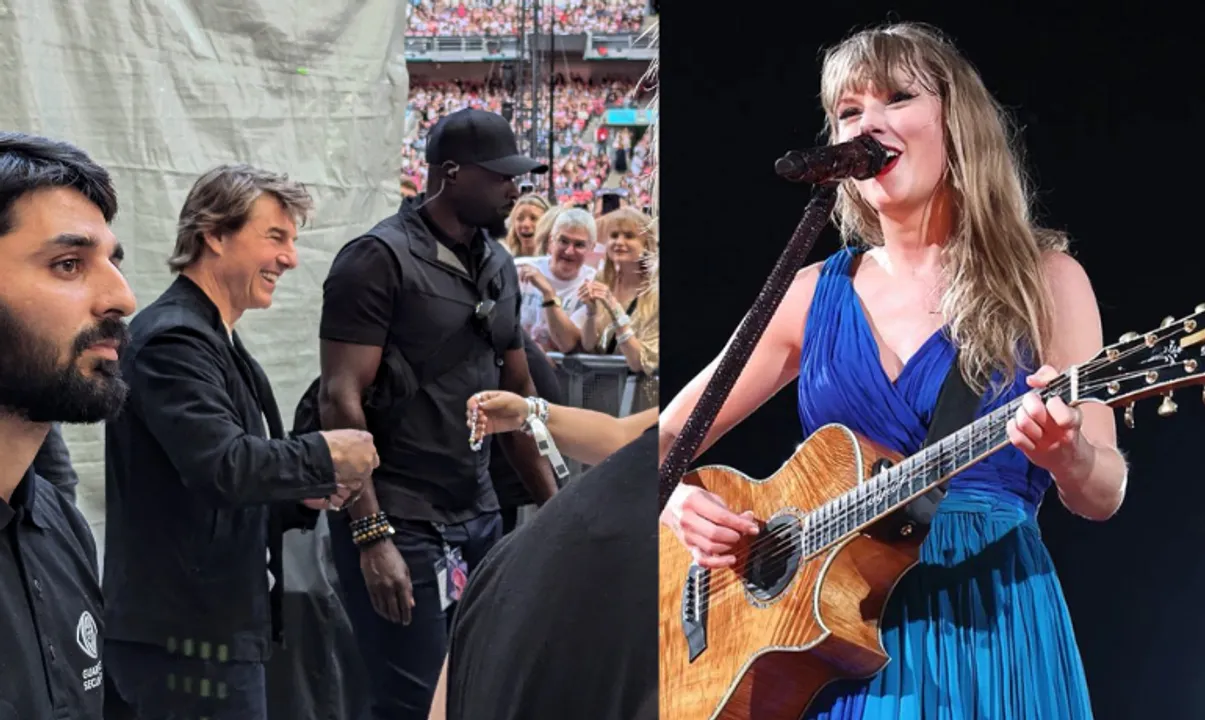  Tom Cruise at Taylor Swift's concert Photograph:(X) 