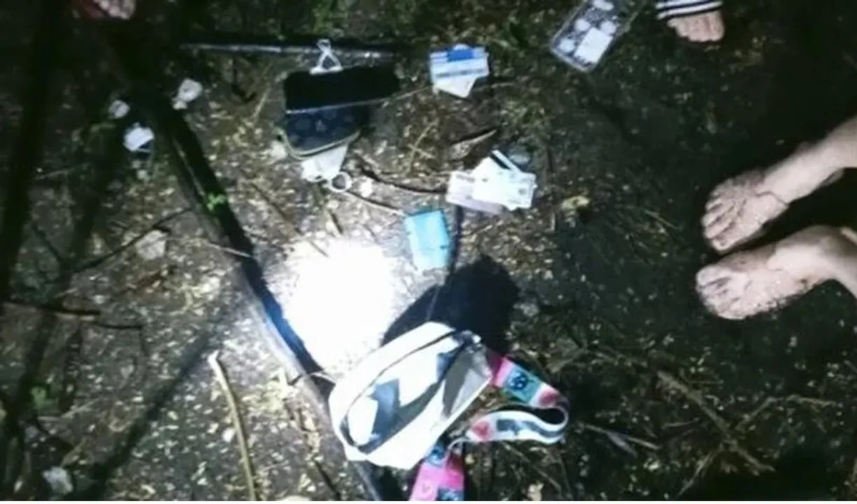  The woman was found tied up, shivering and wet in a remote forest with a bag over her head. Photograph:(Agencies) 