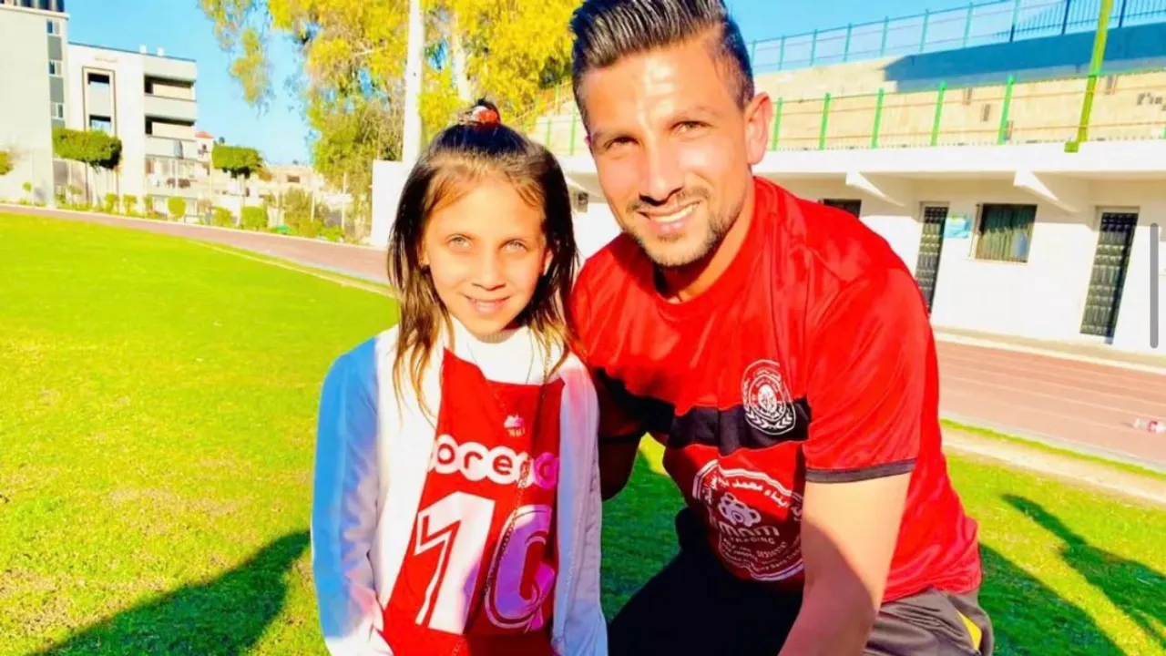  Gaza player Ahmad Abu Al-Atta (Source: @leylahamed) Photograph:(X) 