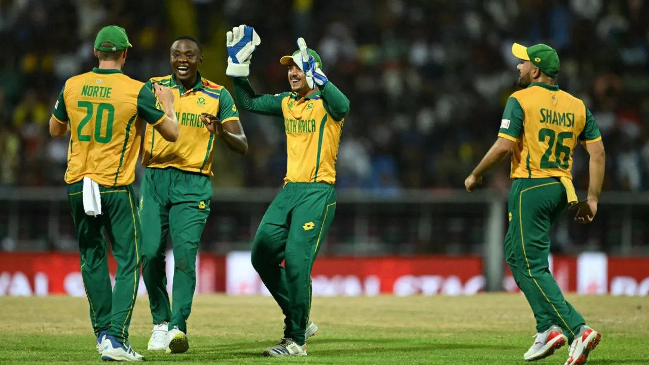  South Africa beat West Indies to reach T20 WC semis for first time in 10 years (Source - X) Photograph:(X) 